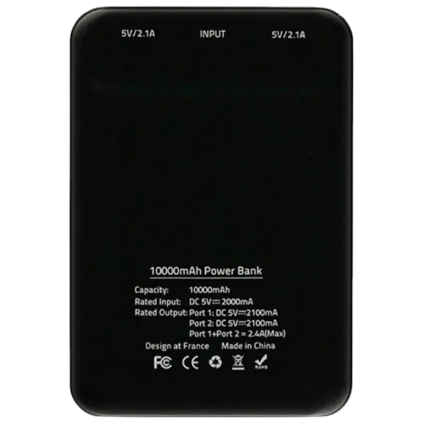 Power Bank Tellur TLL158101 10000 mAh/ Black photo 3 Power Bank Tellur TLL158101 10000 mAh/ Black photo 3