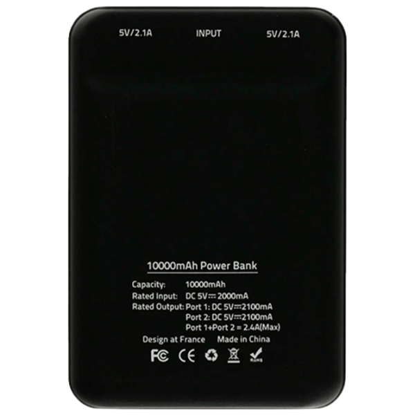 Power Bank Tellur TLL158101 10000 mAh/ Black photo 3 Power Bank Tellur TLL158101 10000 mAh/ Black photo 3