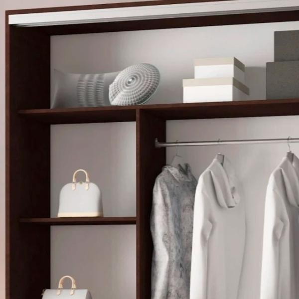 Dulap pentru haine Glisant Mobildor-Lux ARON P 1000 K2 2226 100 x 60 x 220 / DSP / Wenghe photo 6