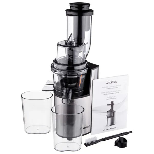 Storcator de fructe Ardesto JEG-1330SL Cu melc/ 200 W/ Black Inox photo 7