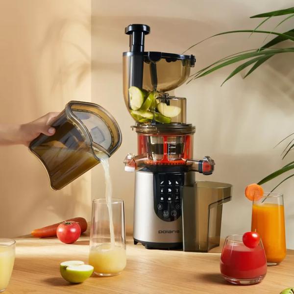 Storcator de fructe Polaris PSJ0601 Cu melc/ 600 W/ Black Inox photo 5