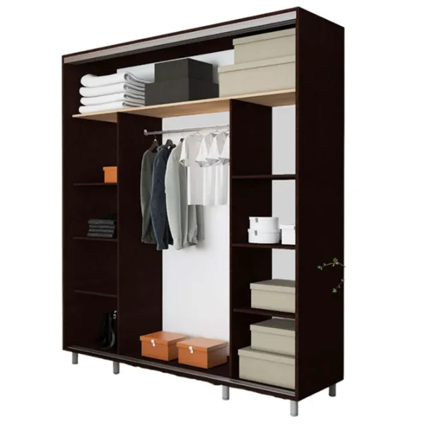 Гардероб Раздвижной Mobildor-Lux Aron P 2000 K2 2226 200 x 60см x 220 / ДСП / Венге photo 2