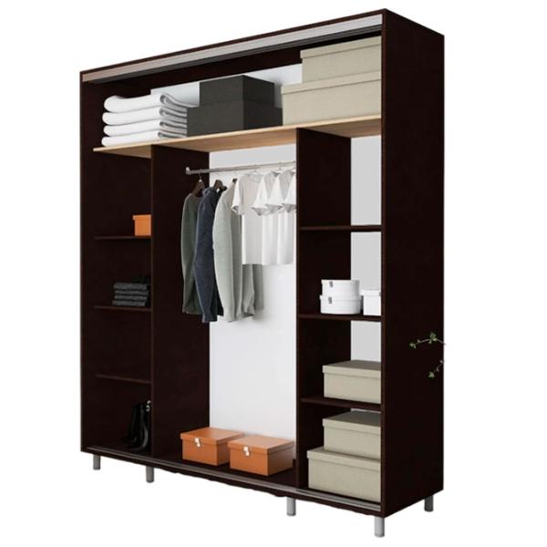 Гардероб Раздвижной Mobildor-Lux Aron P 2000 K2 2226 200 x 60см x 220 / ДСП / Венге photo 2