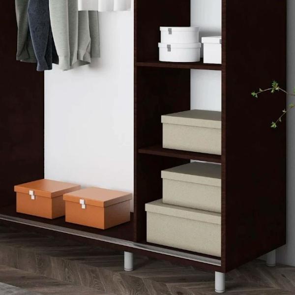 Гардероб Раздвижной Mobildor-Lux Aron P 2000 K2 2226 200 x 60см x 220 / ДСП / Венге photo 4