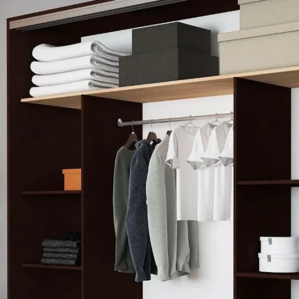 Гардероб Раздвижной Mobildor-Lux Aron P 2000 K2 2226 200 x 60см x 220 / ДСП / Венге photo 5