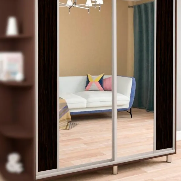 Гардероб Раздвижной Mobildor-Lux Aron P 2000 K2 2226 200 x 60см x 220 / ДСП / Венге photo 7