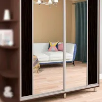 Dulap pentru haine Glisant Mobildor-Lux Aron P 2000 K2 2226 200 x 60 x 220 / DSP / Wenghe photo 7
