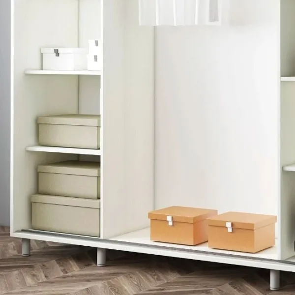 Dulap pentru haine Glisant Mobildor-Lux ARON P 2000 K3 8681 200 x 60 x 220 / DSP / Alb briliant photo 4 Dulap pentru haine Glisant Mobildor-Lux ARON P 2000 K3 8681 200 x 60 x 220 / DSP / Alb briliant photo 4