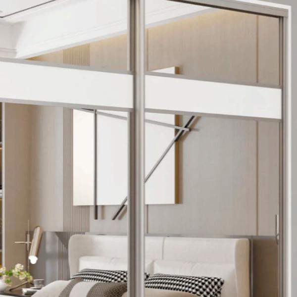Dulap pentru haine Glisant Mobildor-Lux ARON P 2000 K3 8681 200 x 60 x 220 / DSP / Alb briliant photo 7 Dulap pentru haine Glisant Mobildor-Lux ARON P 2000 K3 8681 200 x 60 x 220 / DSP / Alb briliant photo 7