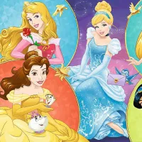 Puzzle 2D Trefl 100 Meet Sweet Princesses 5+/ Numărul de piese: 100 photo 2