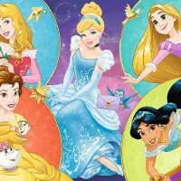 Puzzle 2D Trefl 100 Meet Sweet Princesses 5+/ Numărul de piese: 100 photo 3