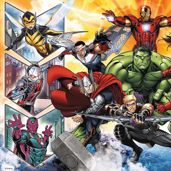 Пазл 2D Trefl 100 The power of the Avengers 6+/ Количество деталей: 100 photo 2 Пазл 2D Trefl 100 The power of the Avengers 6+/ Количество деталей: 100 photo 2