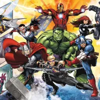 Puzzle 2D Trefl 100 The power of the Avengers 6+/ Numărul de piese: 100 photo 3