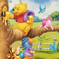 Puzzle 2D Trefl Winnie The Pooh 4+/ Numărul de piese: 60 photo 2