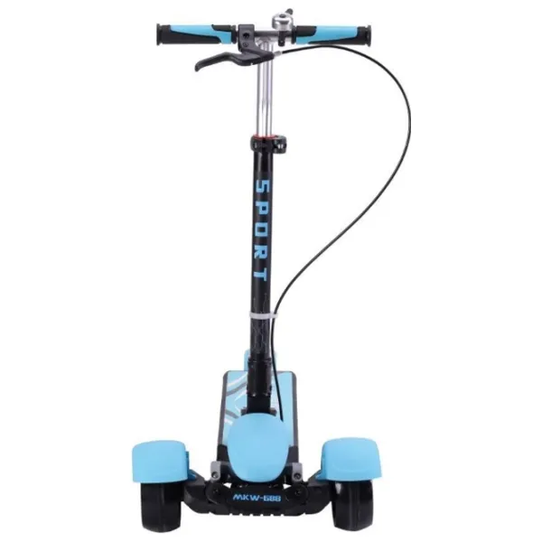 Детский трёхколёсный самокат Mikawei MKW-688 (00-00643071) 80 кг/ Синий photo 2