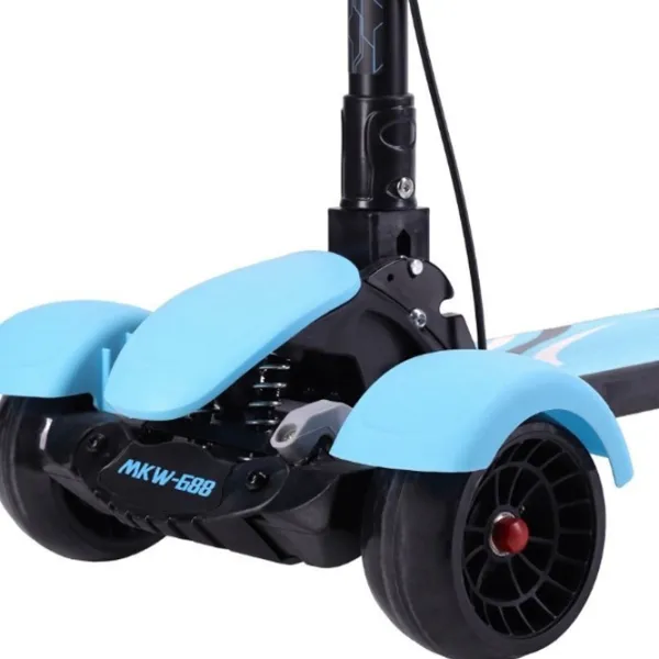 Детский трёхколёсный самокат Mikawei MKW-688 (00-00643071) 80 кг/ Синий photo 7