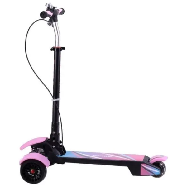 Детский трёхколёсный самокат Mikawei MKW-688 (00-00643081) 80 кг/ Розовый photo 3