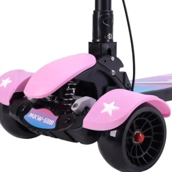 Детский трёхколёсный самокат Mikawei MKW-688 (00-00643081) 80 кг/ Розовый photo 7