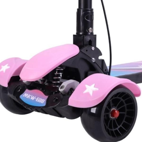 Детский трёхколёсный самокат Mikawei MKW-688 (00-00643081) 80 кг/ Розовый photo 7