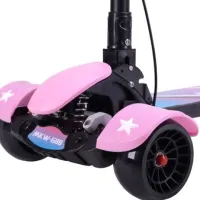 Детский трёхколёсный самокат Mikawei MKW-688 (00-00643081) 80 кг/ Розовый photo 7