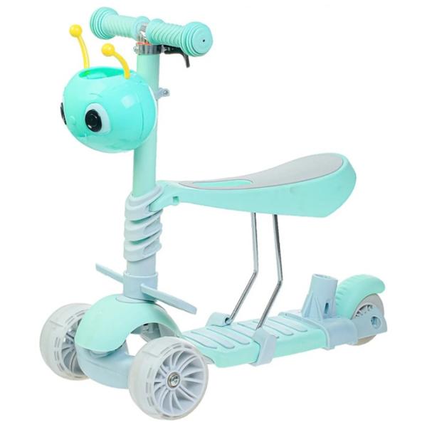 Детский трёхколёсный самокат 4Play Snail (00-00643041) 25 кг/ Мятный photo 3
