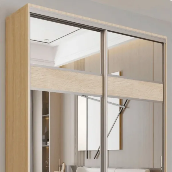 Dulap pentru haine Glisant Mobildor-Lux ARON P 2000 K3 3025 200 x 60 x 220 / DSP / Stejar Sonoma photo 4