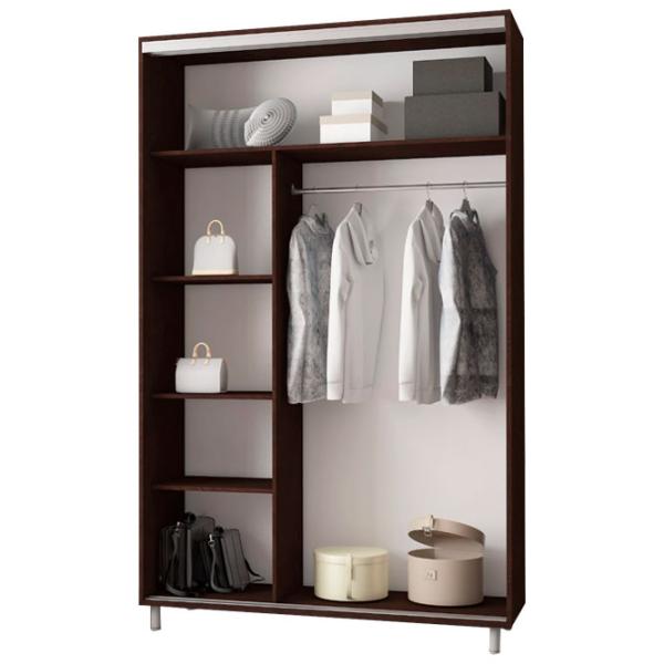 Dulap pentru haine Glisant Mobildor-Lux ARON P 1000 K3 2226 100 x 60 x 220 / DSP / Wenghe photo 2