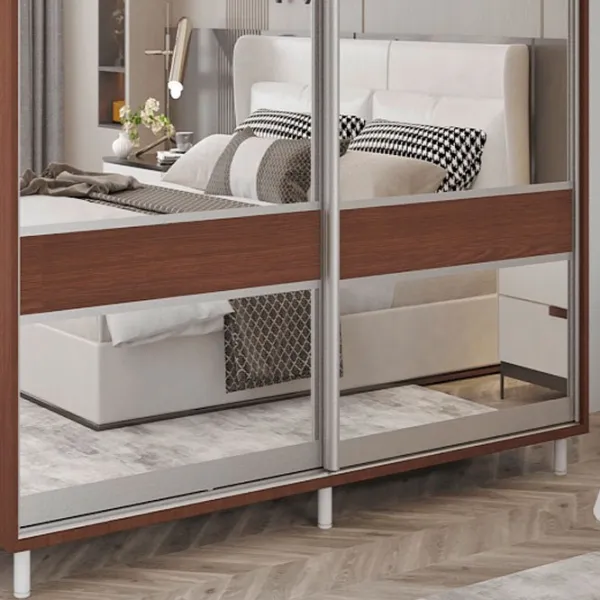 Dulap pentru haine Glisant Mobildor-Lux ARON P 1000 K3 2226 100 x 60 x 220 / DSP / Wenghe photo 4