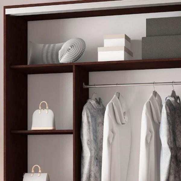 Dulap pentru haine Glisant Mobildor-Lux ARON P 1000 K3 2226 100 x 60 x 220 / DSP / Wenghe photo 7