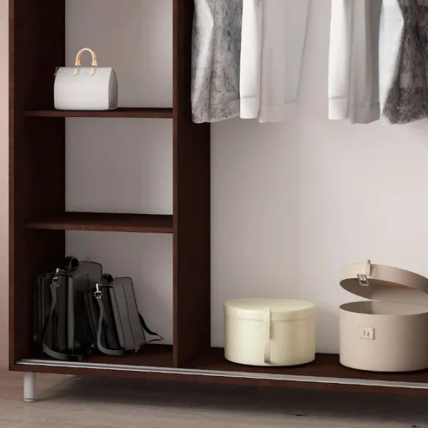 Dulap pentru haine Glisant Mobildor-Lux ARON P 1000 K3 2226 100 x 60 x 220 / DSP / Wenghe photo 8