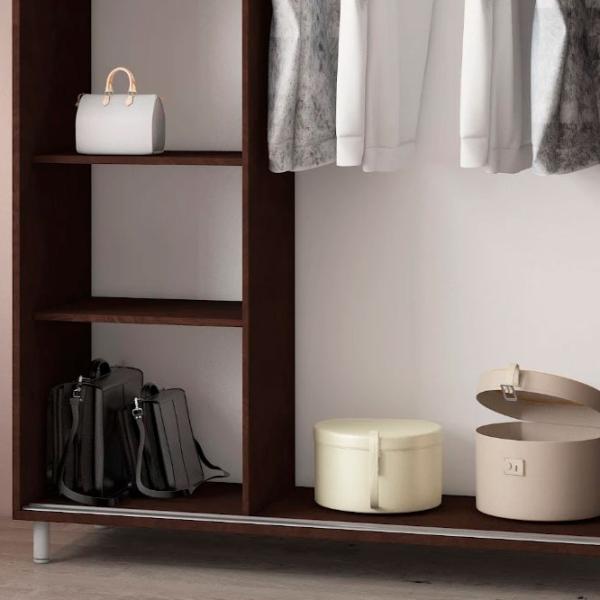Dulap pentru haine Glisant Mobildor-Lux ARON P 1000 K3 2226 100 x 60 x 220 / DSP / Wenghe photo 8