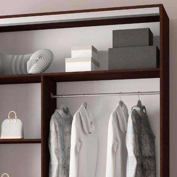 Гардероб Раздвижной Mobildor-Lux ARON P 1700 K3 2226 170 x 60см x 220 / ДСП / Венге photo 8