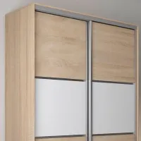 Dulap pentru haine Glisant Mobildor-Lux ARON P 1300 K 3025 130 x 60 x 220 / DSP / Stejar Sonoma photo 3