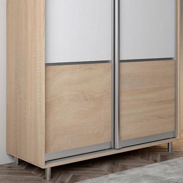 Dulap pentru haine Glisant Mobildor-Lux ARON P 1300 K 3025 130 x 60 x 220 / DSP / Stejar Sonoma photo 4 Dulap pentru haine Glisant Mobildor-Lux ARON P 1300 K 3025 130 x 60 x 220 / DSP / Stejar Sonoma photo 4