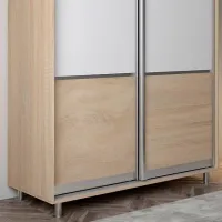 Dulap pentru haine Glisant Mobildor-Lux ARON P 1500 K 3025 150 x 60 x 220 / DSP / Stejar Sonoma photo 4