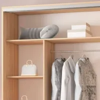 Dulap pentru haine Glisant Mobildor-Lux ARON P 1600 K 3025 160 x 60 x 220 / DSP / Stejar Sonoma photo 5
