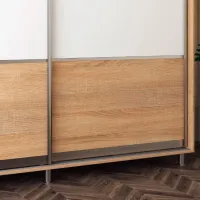 Dulap pentru haine Glisant Mobildor-Lux ARON P 1800 K 3025 180 x 60 x 220 / DSP / Stejar Sonoma photo 3