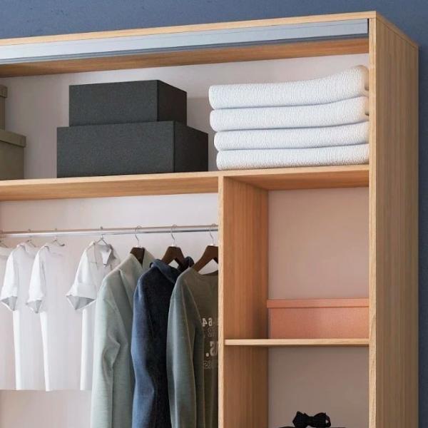 Dulap pentru haine Glisant Mobildor-Lux ARON P 1800 K 3025 180 x 60 x 220 / DSP / Stejar Sonoma photo 5