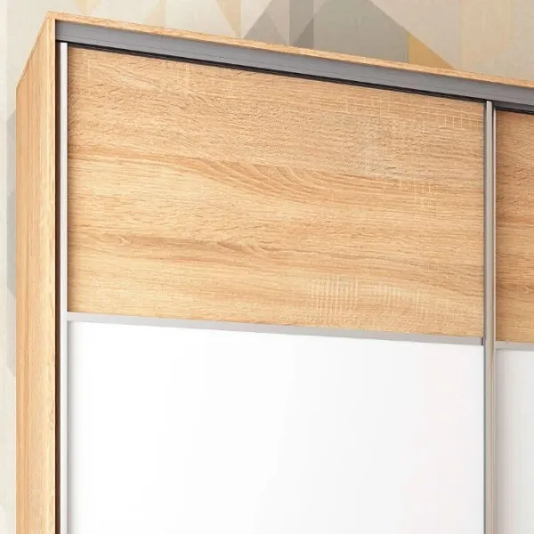 Dulap pentru haine Glisant Mobildor-Lux ARON P 2000 K 3025 200 x 60 x 220 / DSP / Stejar Sonoma photo 3