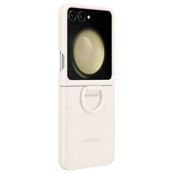 Чехол для смартфона Samsung Galaxy Z Flip 5 Samsung/ Back/ TPU/ Cream Белый photo 2 Чехол для смартфона Samsung Galaxy Z Flip 5 Samsung/ Back/ TPU/ Cream Белый photo 2