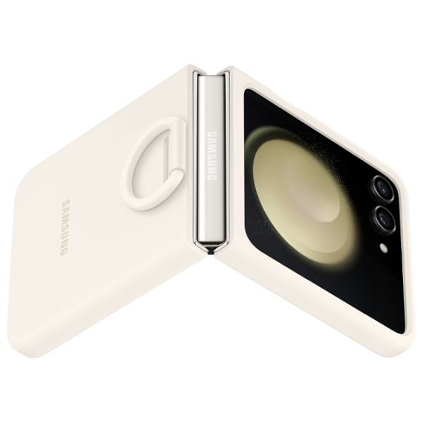 Чехол для смартфона Samsung Galaxy Z Flip 5 Samsung/ Back/ TPU/ Cream Белый photo 3 Чехол для смартфона Samsung Galaxy Z Flip 5 Samsung/ Back/ TPU/ Cream Белый photo 3