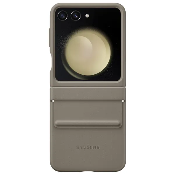 Чехол для смартфона Samsung Galaxy Z Flip 5 Samsung/ Back/ Кожа/ Этуп Коричневый photo 3