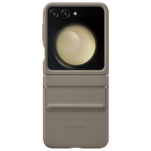 Чехол для смартфона Samsung Galaxy Z Flip 5 Samsung/ Back/ Кожа/ Этуп Коричневый photo 3