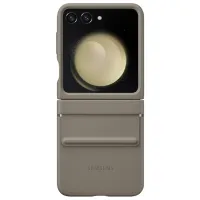 Husă pentru smartphone Samsung Galaxy Z Flip 5 Samsung/ Back/ Piele/ Etoupe Brown photo 3