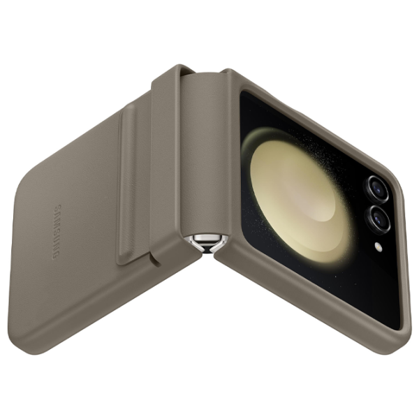 Чехол для смартфона Samsung Galaxy Z Flip 5 Samsung/ Back/ Кожа/ Этуп Коричневый photo 4