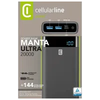 Power Bank Cellularline FREEPMANTA20HDK FreePower Manta HD 20000 mAh/ Black photo 4