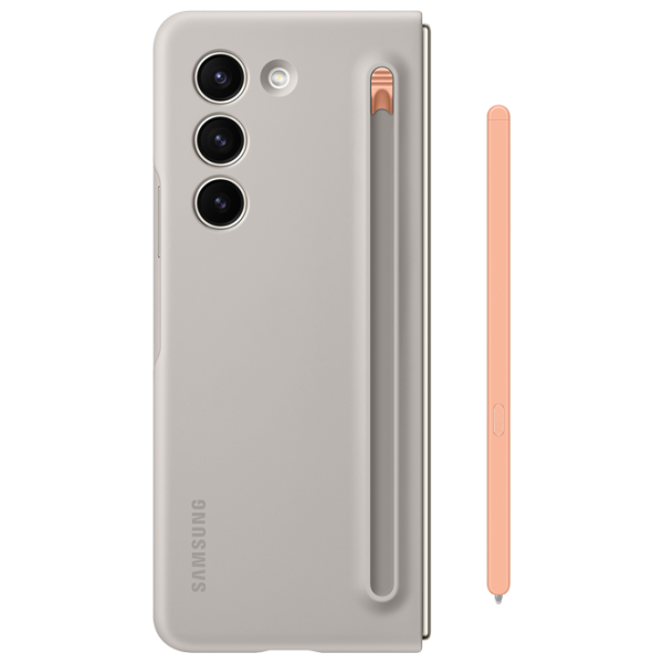 Чехол для смартфона Samsung Galaxy Z Fold 5 Samsung/ Back/ TPU/ Sand Белый photo 4