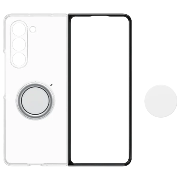 Чехол для смартфона Samsung Galaxy Z Fold 5 Samsung/ Back/ ТПУ/ Черный Прозрачный photo 4