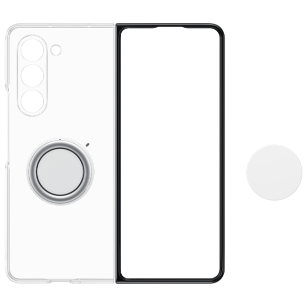 Чехол для смартфона Samsung Galaxy Z Fold 5 Samsung/ Back/ ТПУ/ Черный Прозрачный photo 4