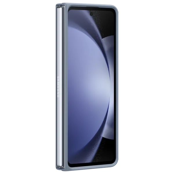 Чехол для смартфона Samsung Galaxy Z Fold 5 Samsung/ Back/ Кожа/ Ice Синий photo 3